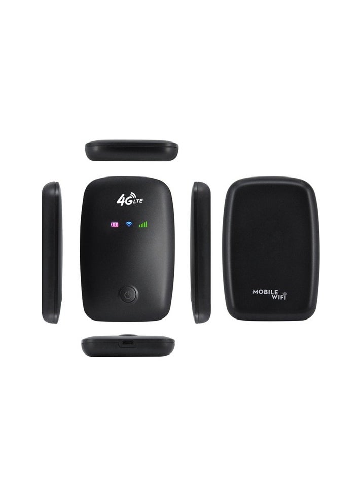 M3-E Portable Mobile Wifi Router 4G LTE CAT4 150MBPS Plugable Card 2100mAH battery Wifi Colour:Black Colour:Black