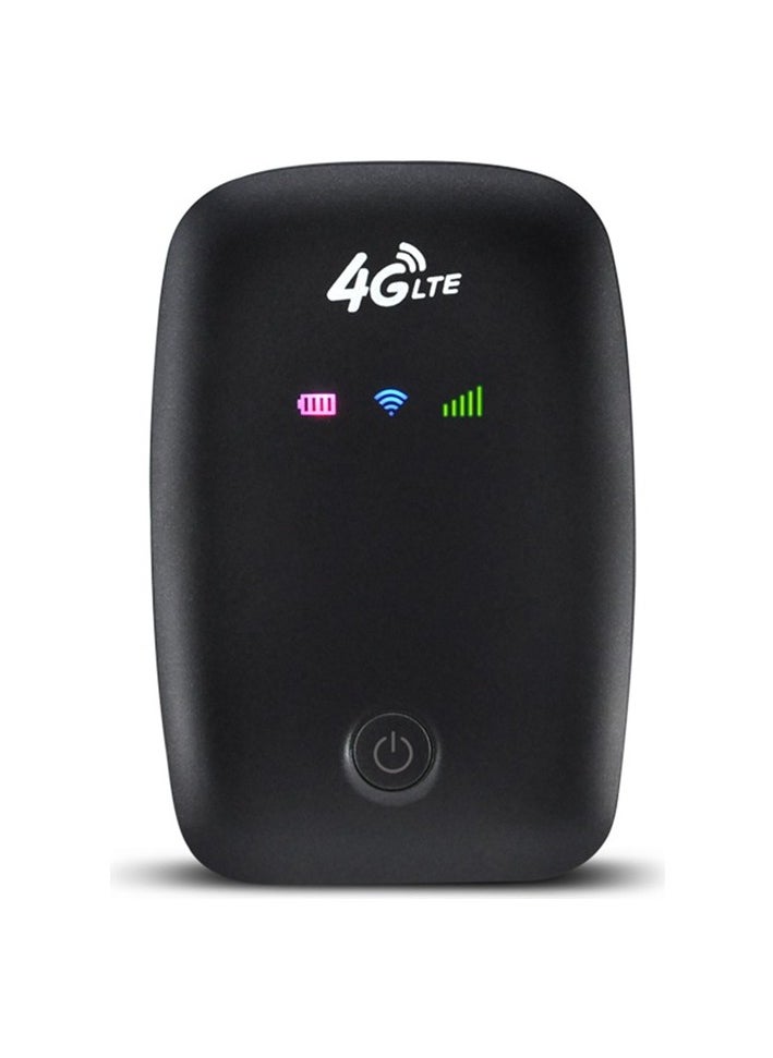 M3-E Portable Mobile Wifi Router 4G LTE CAT4 150MBPS Plugable Card 2100mAH battery Wifi Colour:Black Colour:Black