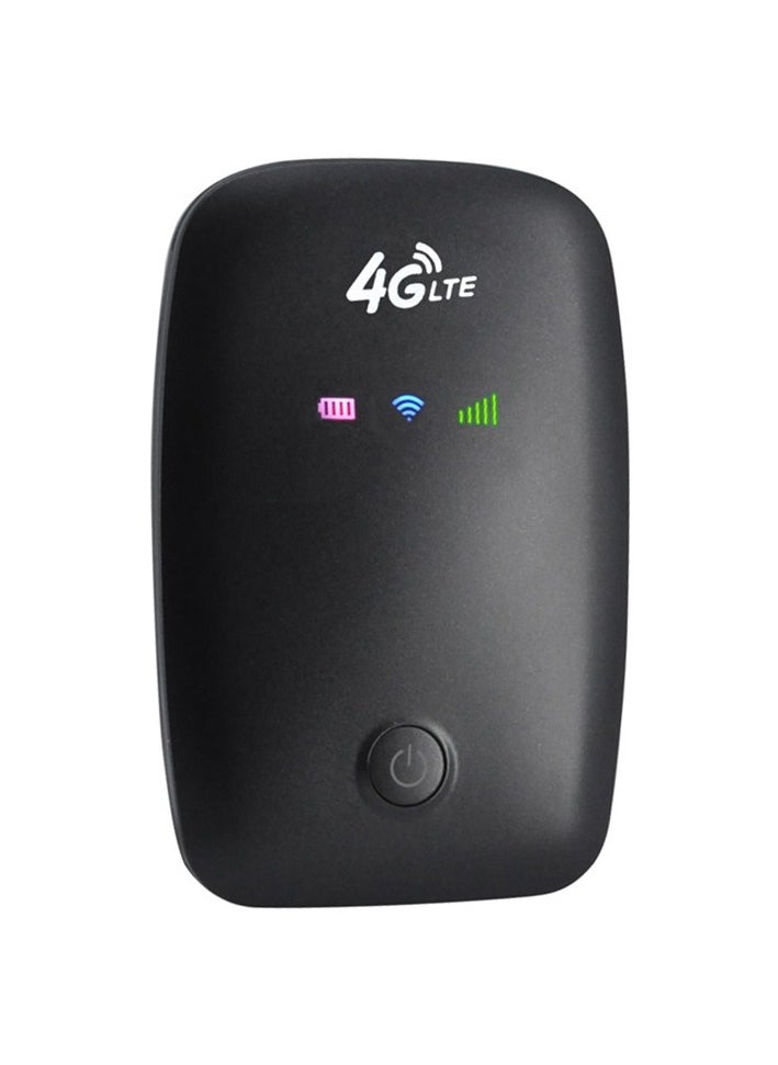 M3-E Portable Mobile Wifi Router 4G LTE CAT4 150MBPS Plugable Card 2100mAH battery Wifi Colour:Black Colour:Black