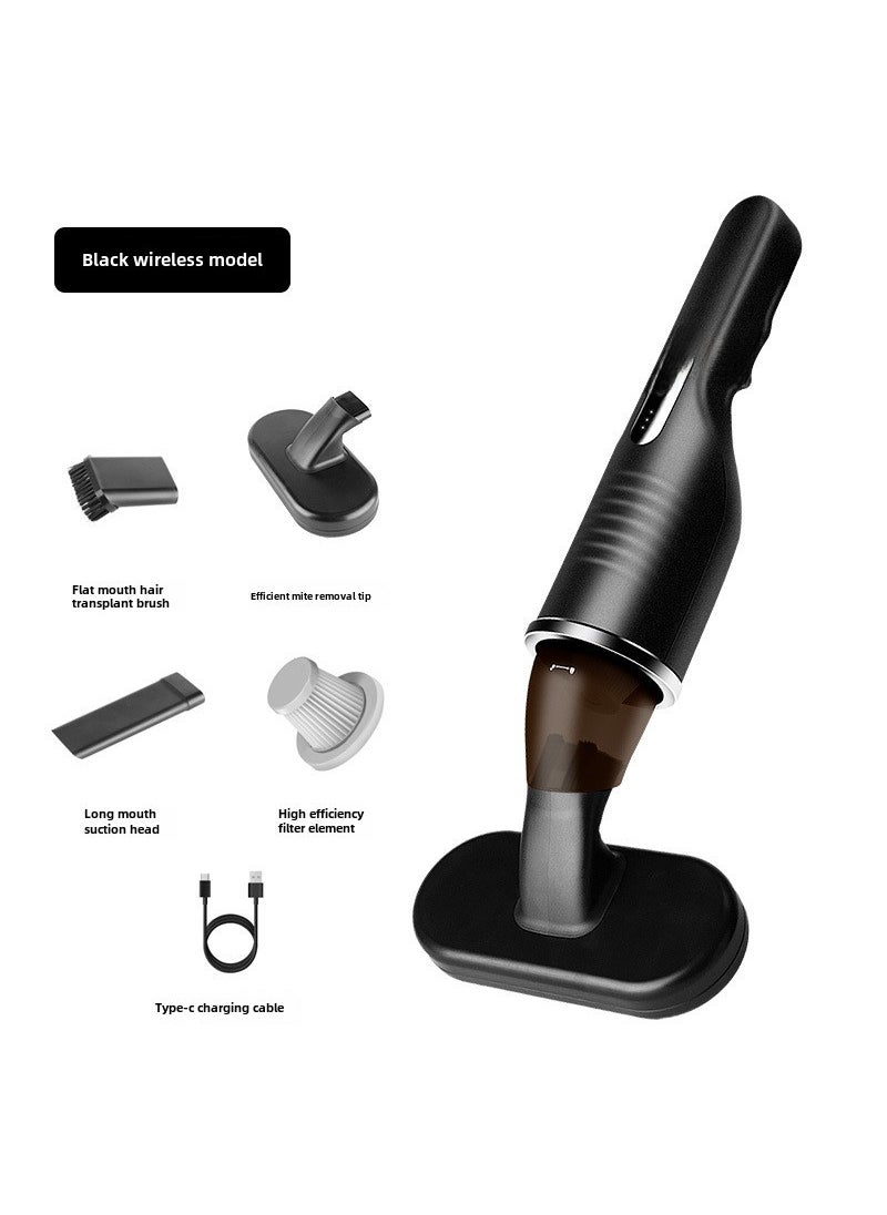 Cross-border household car vacuum cleaner handheld high suction mite removal integrated handheld rechargeable wireless vacuum cleaner Black mite removal vacuum cleaner