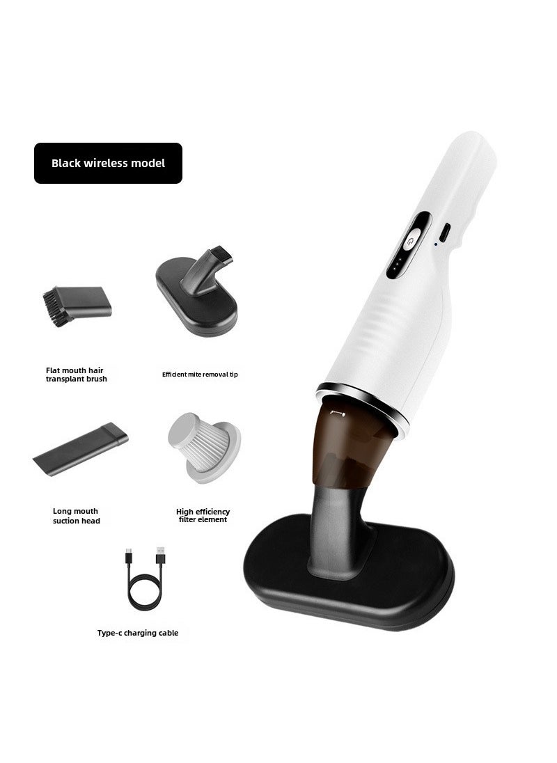 Cross-border household car vacuum cleaner handheld high suction mite removal integrated handheld rechargeable wireless vacuum cleaner White mite removal vacuum cleaner