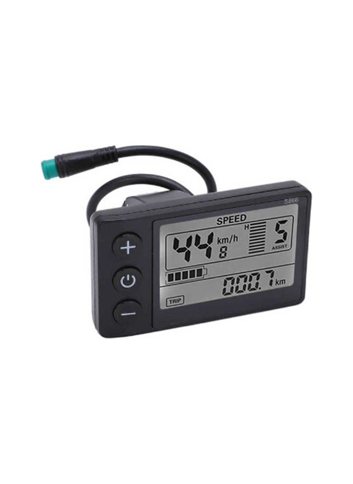 24V 36V 48V 60V Waterproof LCD Screen S866 Controller Panel Panel Electric Bicycle Addition Colour:Blue