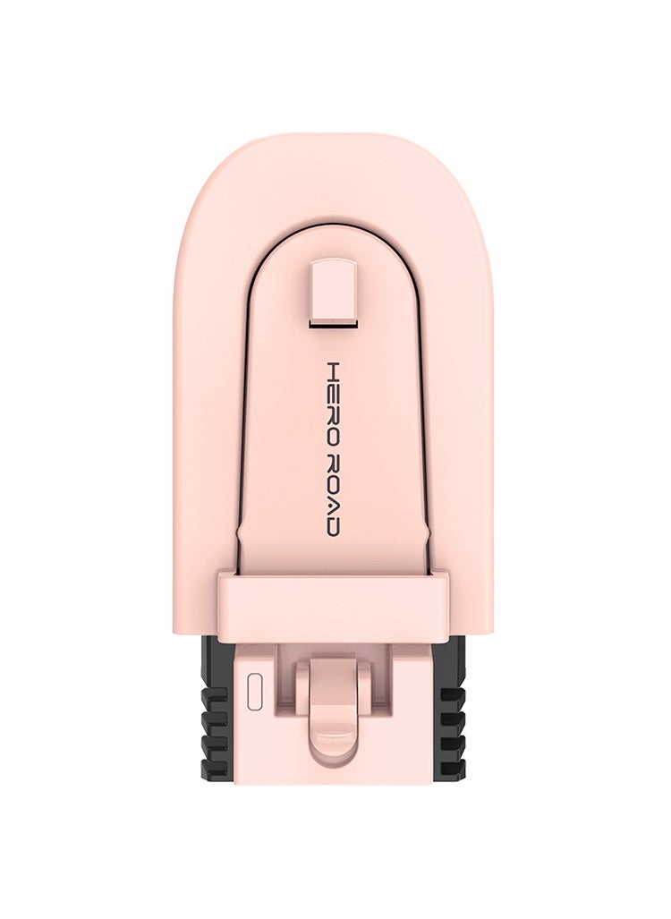 Heroroad Handheld Mini Iron Steamer Girl Pink