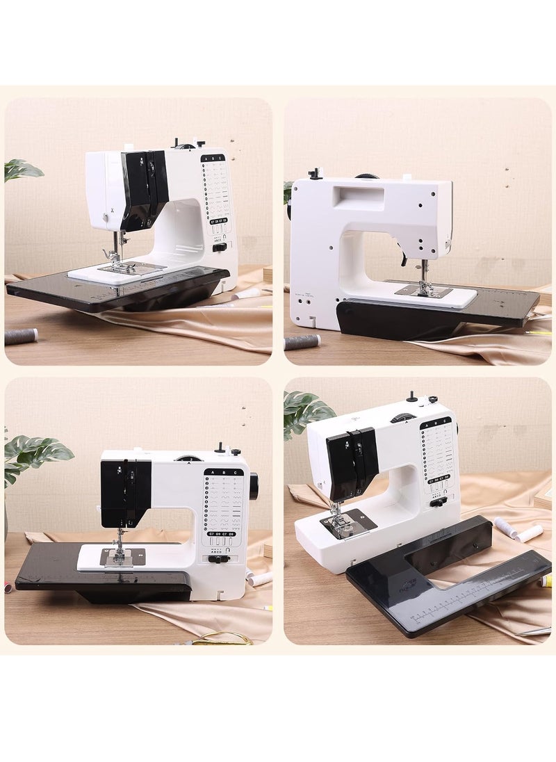 Mini Sewing Machine with Extension Table and Sewing Supplies Set Small Electric Overlock Sewing Machines with Dual Speed,up to 38 Built-in Stitch Patterns