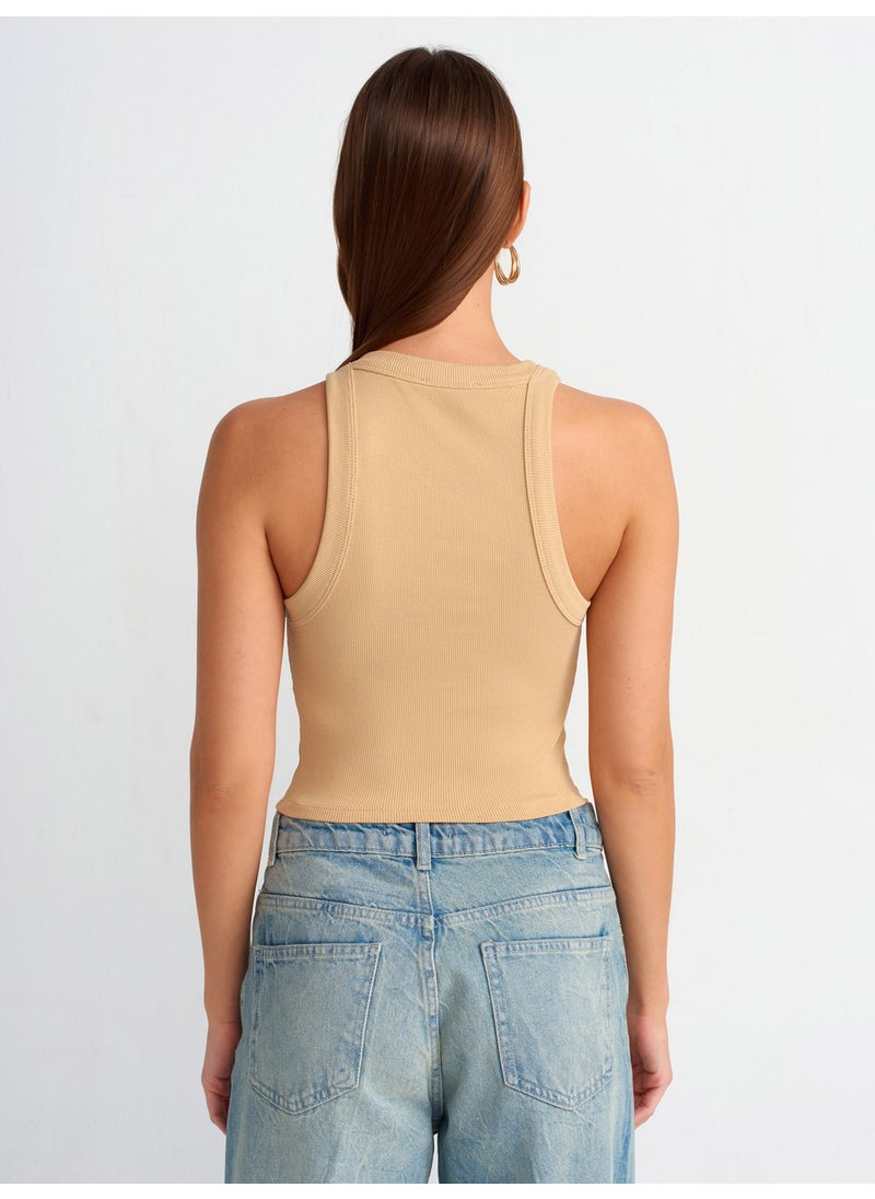 20810 Crop Top-Camel