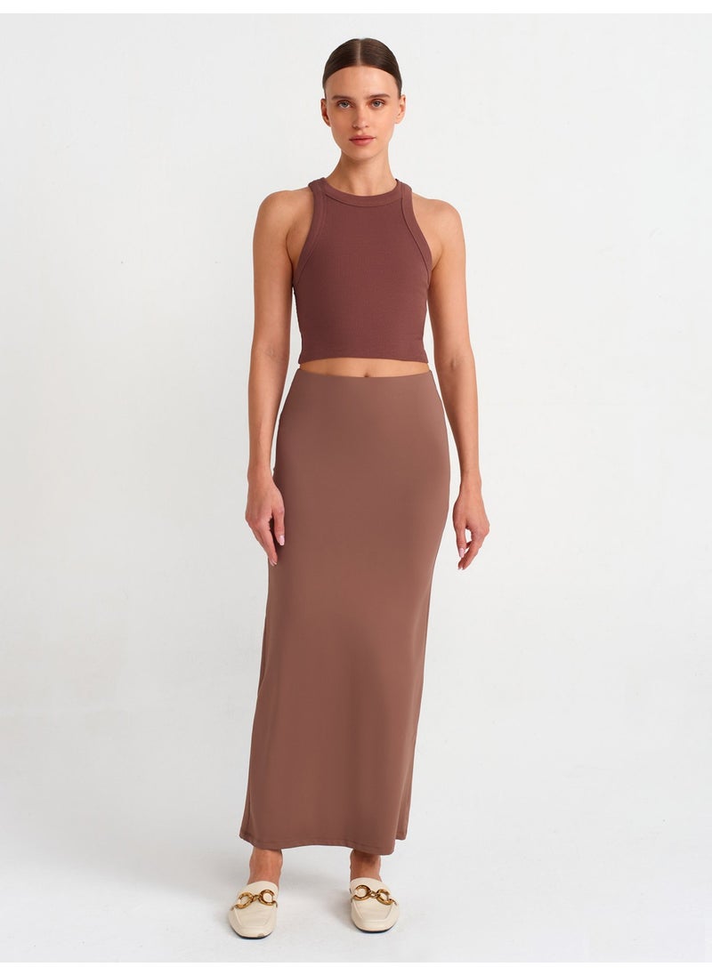 20810 Crop Top-Brown