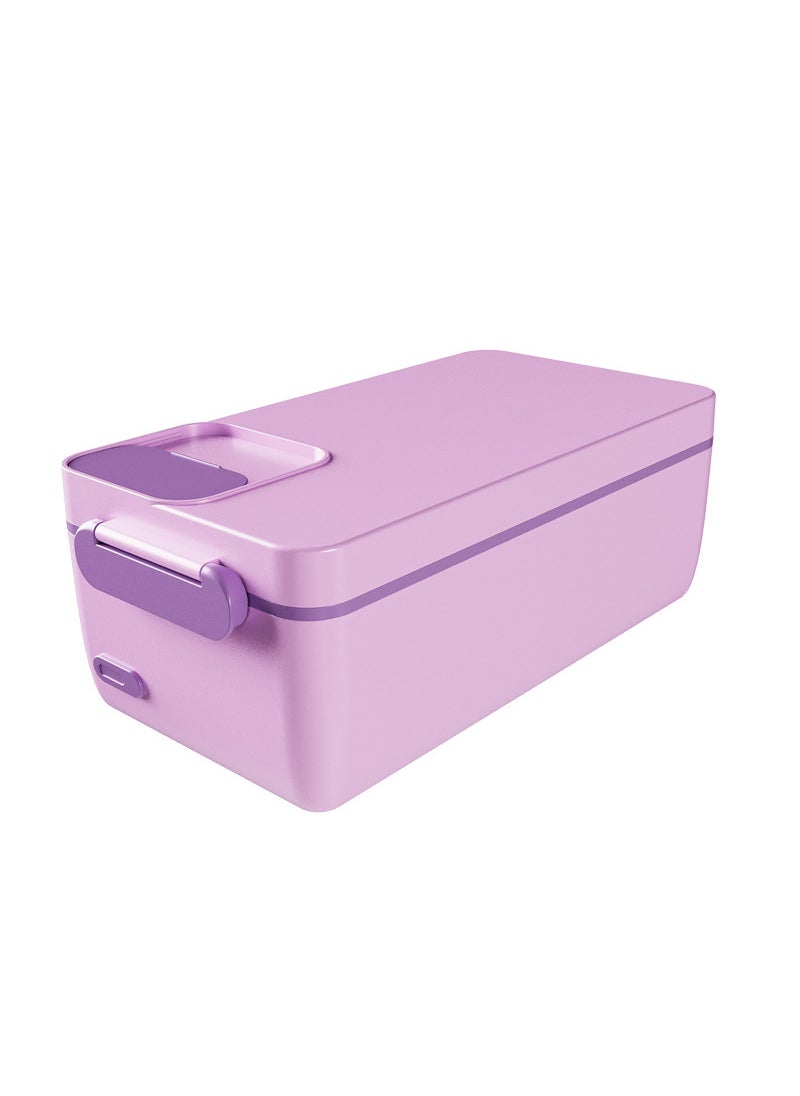 Large Capacity Electric Lunch Box with Stainless Steel Liner Violet