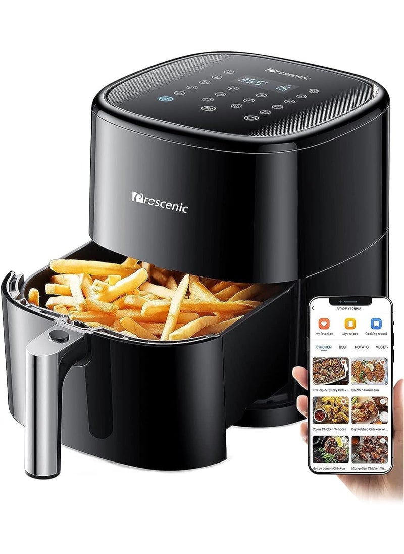 T22 Air Fryer, Smart Air Fryer 5L with 13 Presets & Shake Reminder, LED Touch Screen, Compatible with APP & Alexa, 100+ Online Recipes, Low-Noise, Non-Stick Basket, 1500W