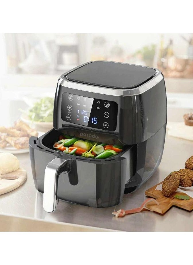 Porodo Smart Air Fryer with APP Control 6L 1800W Black