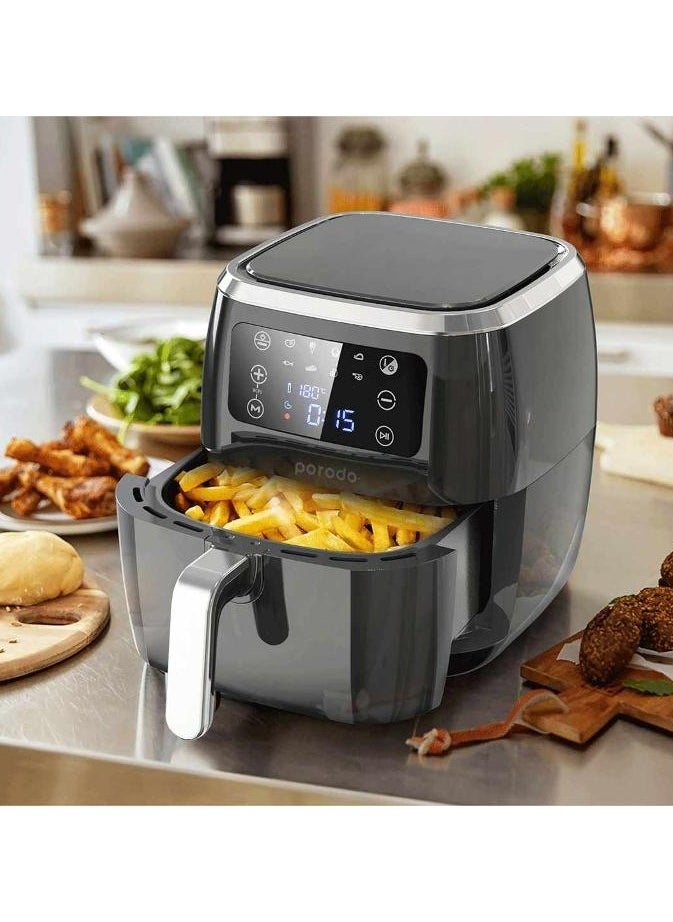 Porodo Smart Air Fryer with APP Control 6L 1800W Black