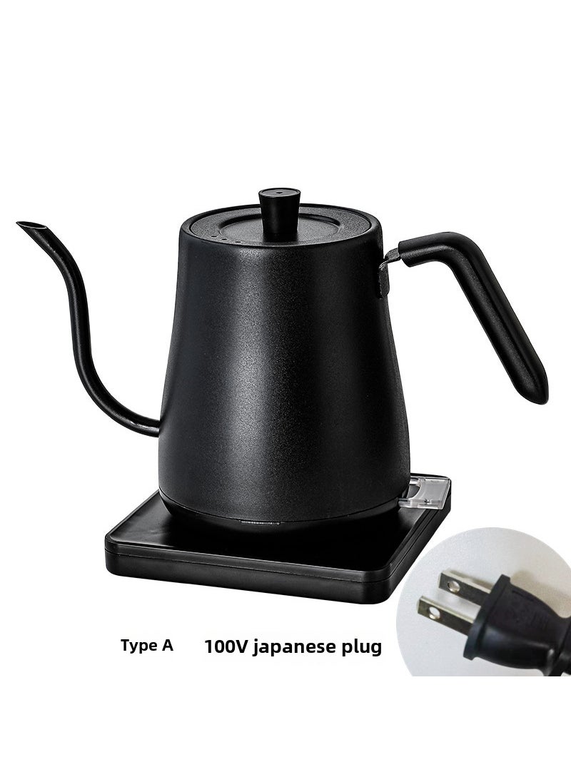 Electric heating Slim Mouth hand coffee pot automatic power off household electric kettle hand coffee pot wholesale Type A Black 100V sundial