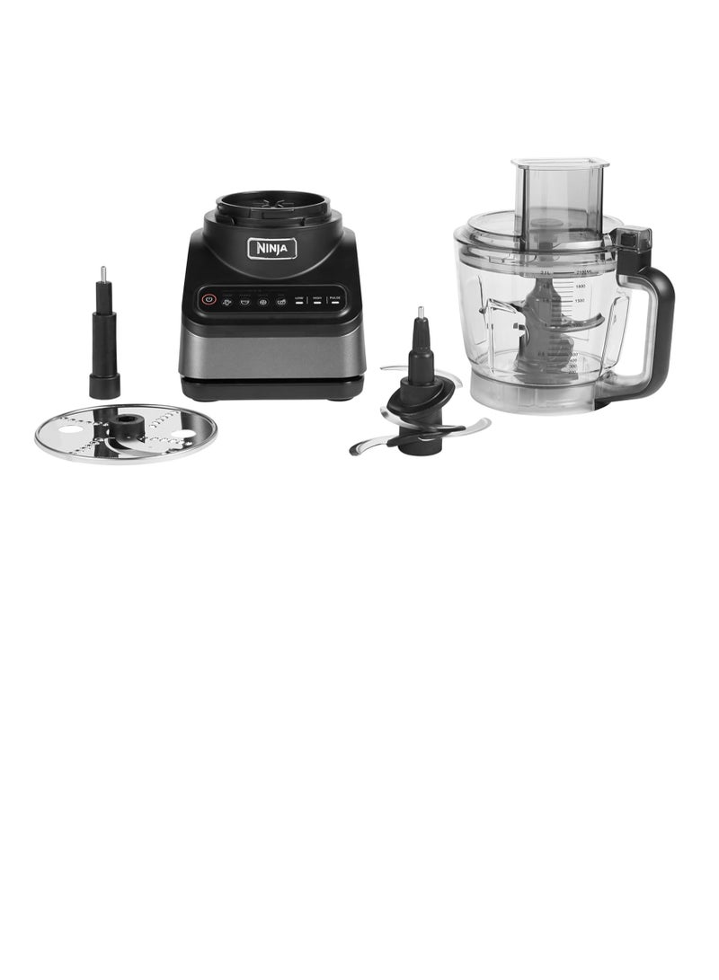 Food Processor with 4 Automatic Programs; Chop, Puree, Slice, Mix, and 3 Manual Speeds, 2.1L Bowl, Chopping, Slicing & Dough Blades, Dishwasher Safe Parts 2.1 L 850 W BN650ME Silver