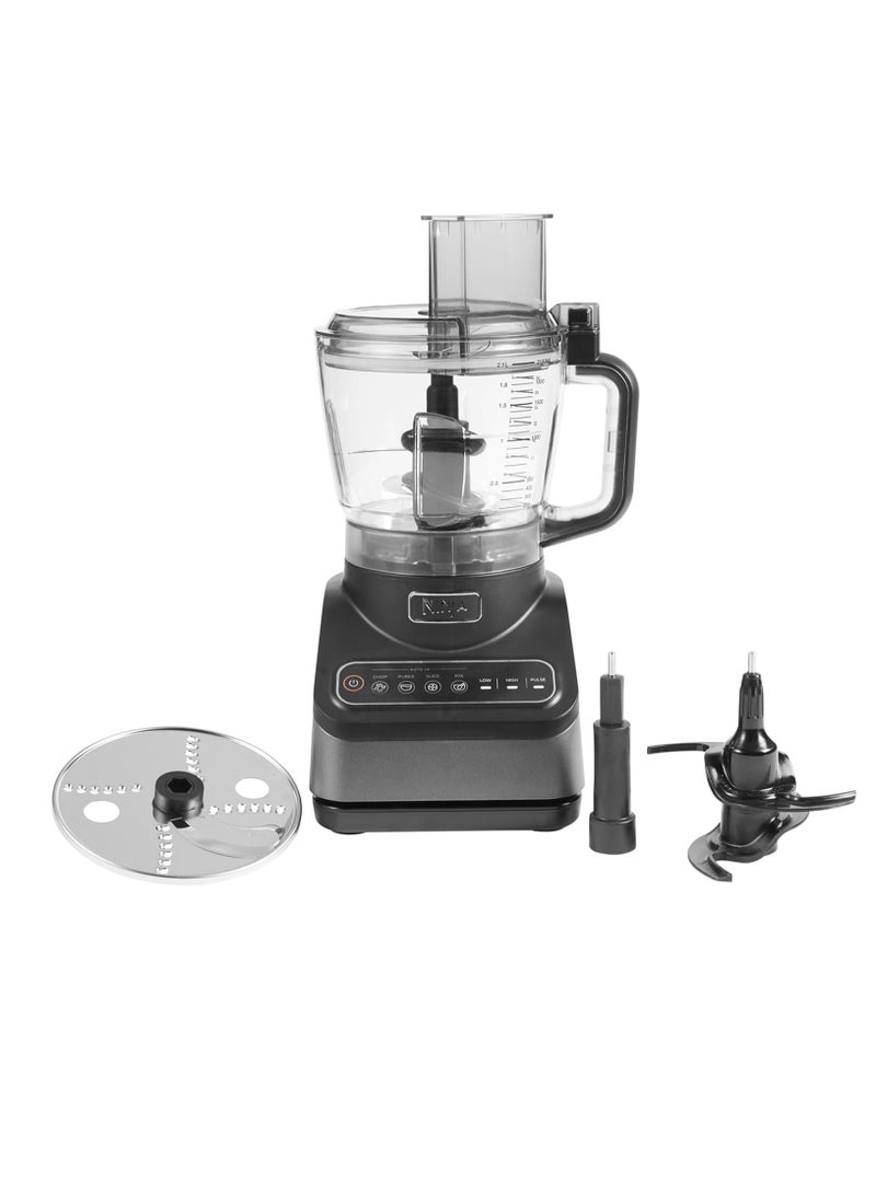 Food Processor with 4 Automatic Programs; Chop, Puree, Slice, Mix, and 3 Manual Speeds, 2.1L Bowl, Chopping, Slicing & Dough Blades, Dishwasher Safe Parts 2.1 L 850 W BN650ME Silver