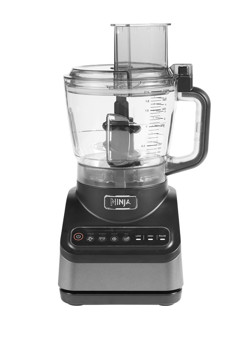 Food Processor with 4 Automatic Programs; Chop, Puree, Slice, Mix, and 3 Manual Speeds, 2.1L Bowl, Chopping, Slicing & Dough Blades, Dishwasher Safe Parts 2.1 L 850 W BN650ME Silver