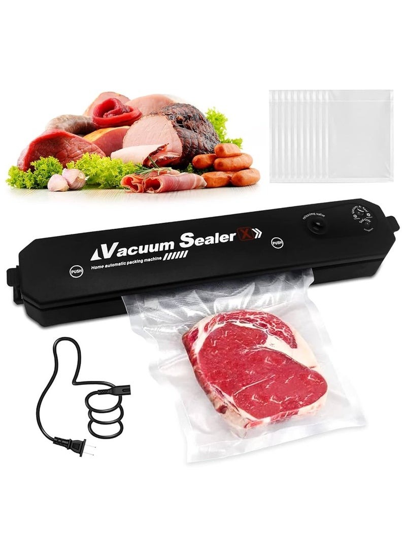 Automatic Food Sealer Machine – Vacuum Sealing System with 10 Bags for Dry & Moist Food Preservation