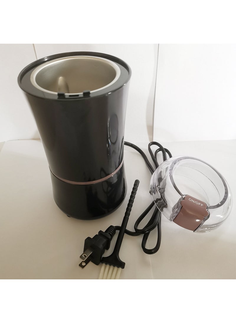 Foreign Trade European Regulations U.S. Regulations Household Electric Mill Coffee Bean Grinder Grain Dry Mill Pulverizer U.S. gauge two flat black spot