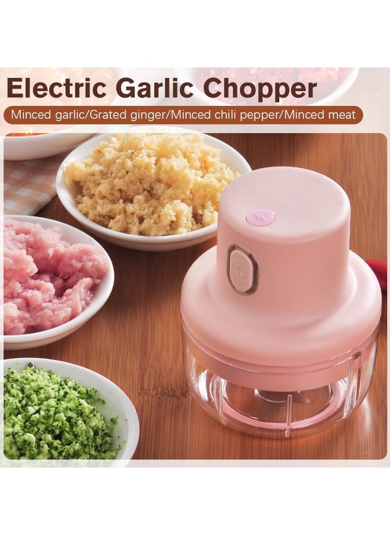 Wireless Food Chopper, Mini Food Processor Electric Mini Garlic Chopper Baby Food Blender, Portable Onion Chopper Vegetable Chopper, Mini Garlic Crusher Kitchen Gadgets