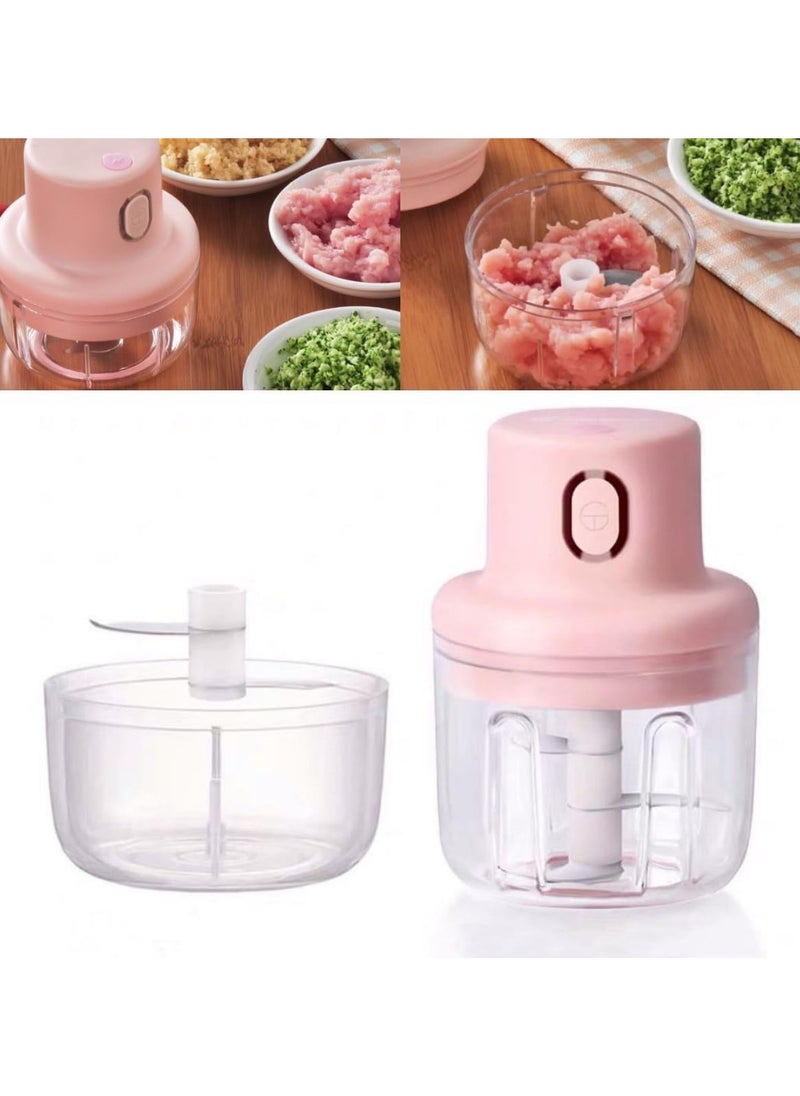 Wireless Food Chopper, Mini Food Processor Electric Mini Garlic Chopper Baby Food Blender, Portable Onion Chopper Vegetable Chopper, Mini Garlic Crusher Kitchen Gadgets