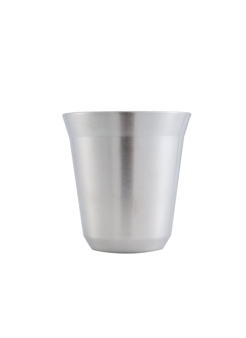 Stainless steel wine cup double-layer Cup insulated coffee cup small wine cup small capacity portable tea cup spot childrens Cup Outer sand of endoscope