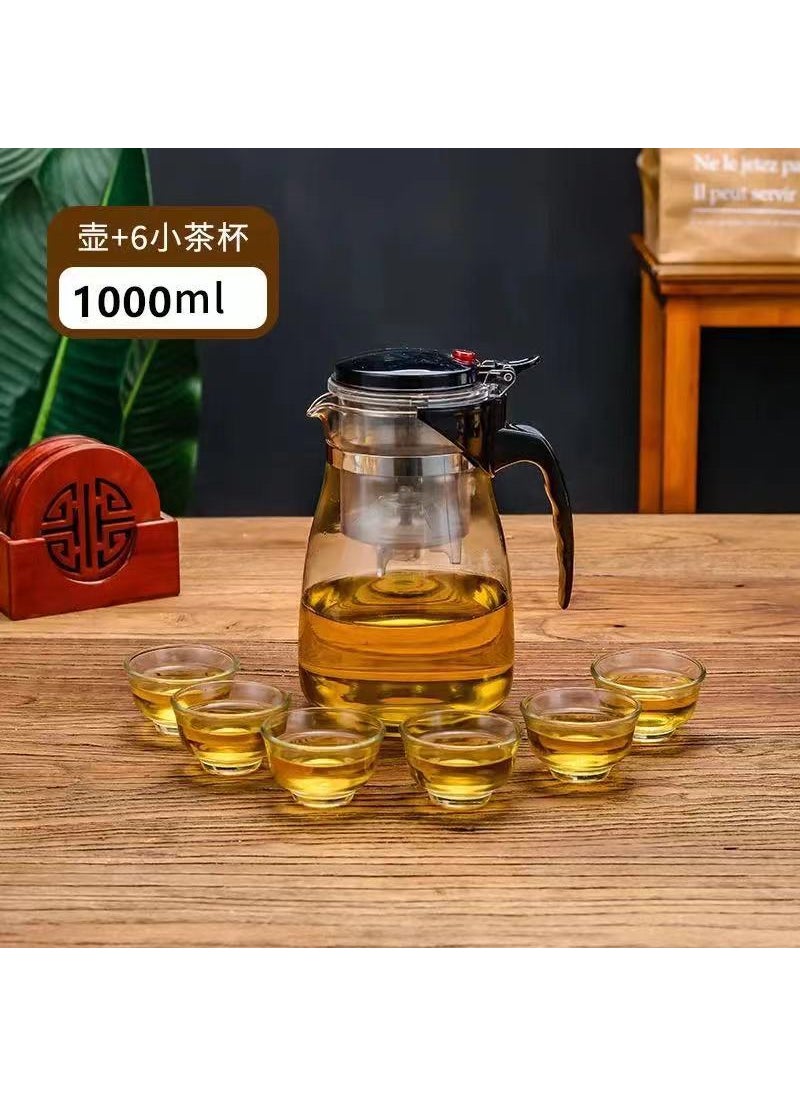 Elegant Glass Teapot Set with Infuser1000+6 Magnolia Cup (36 Pack) 1000+6 Magnolia Cup (36 Pack)