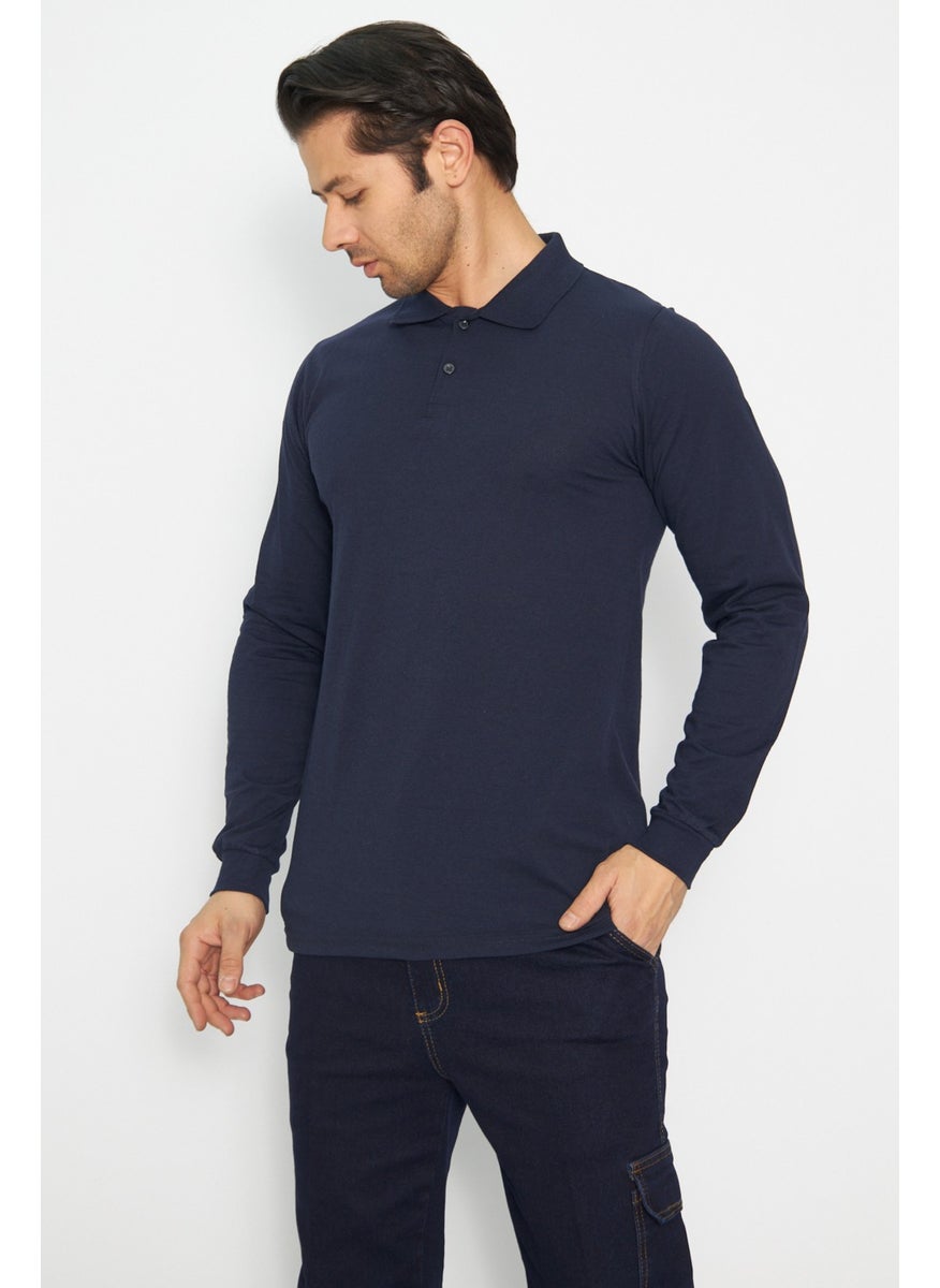 Sweat T-Shirt Polo Neck Winter Long Sleeve