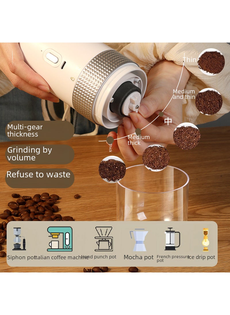 Electric coffee machine small household automatic ceramic grinding core grinder hand-cranked portable multifunctional bean grinder