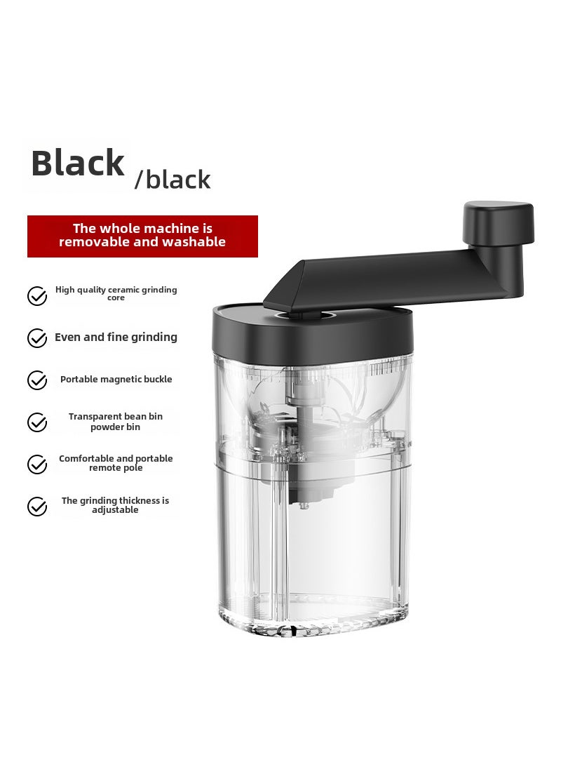 Compact Electric Coffee Grinder Stainless SteelHand Coffee Mill Premium Edition-Black Hand Coffee Mill Premium Edition-Black