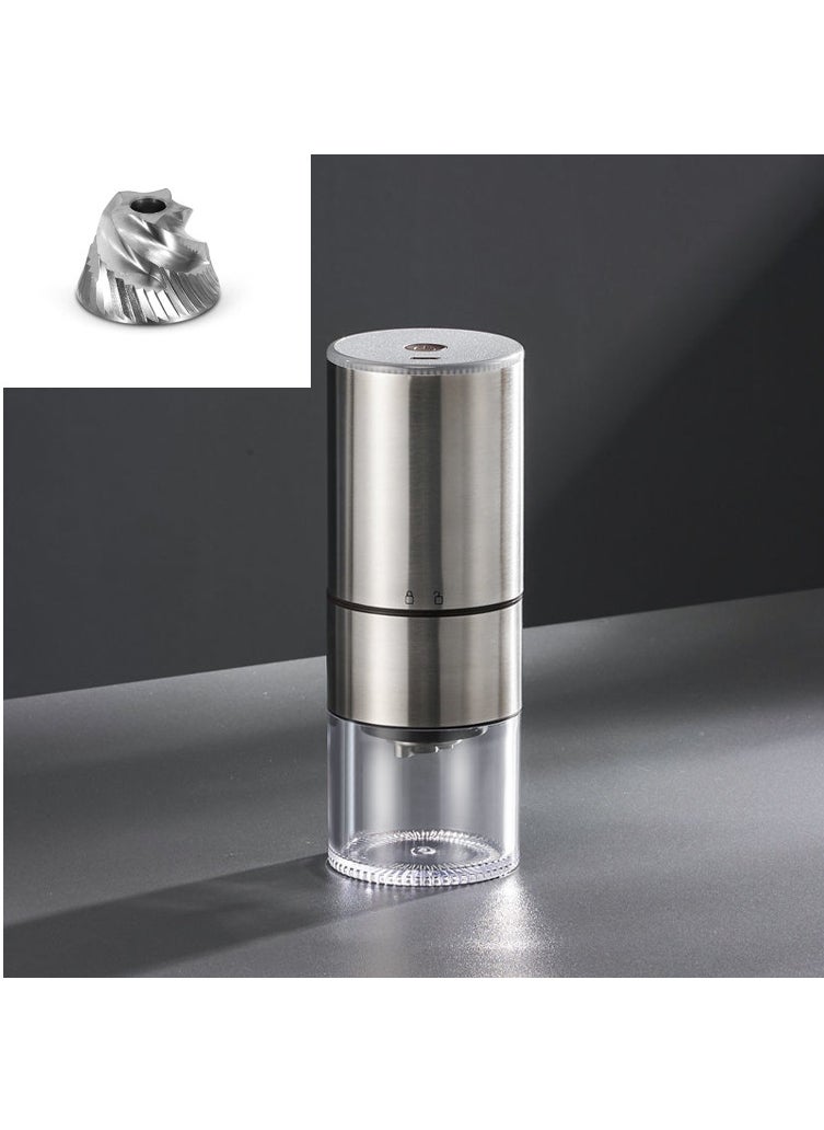 Cross-border Supply Portable Electric Coffee Grinder USB Rechargeable Coffee Grinder Electric Grinder Small Coffee Machine 988 stainless steel steel core