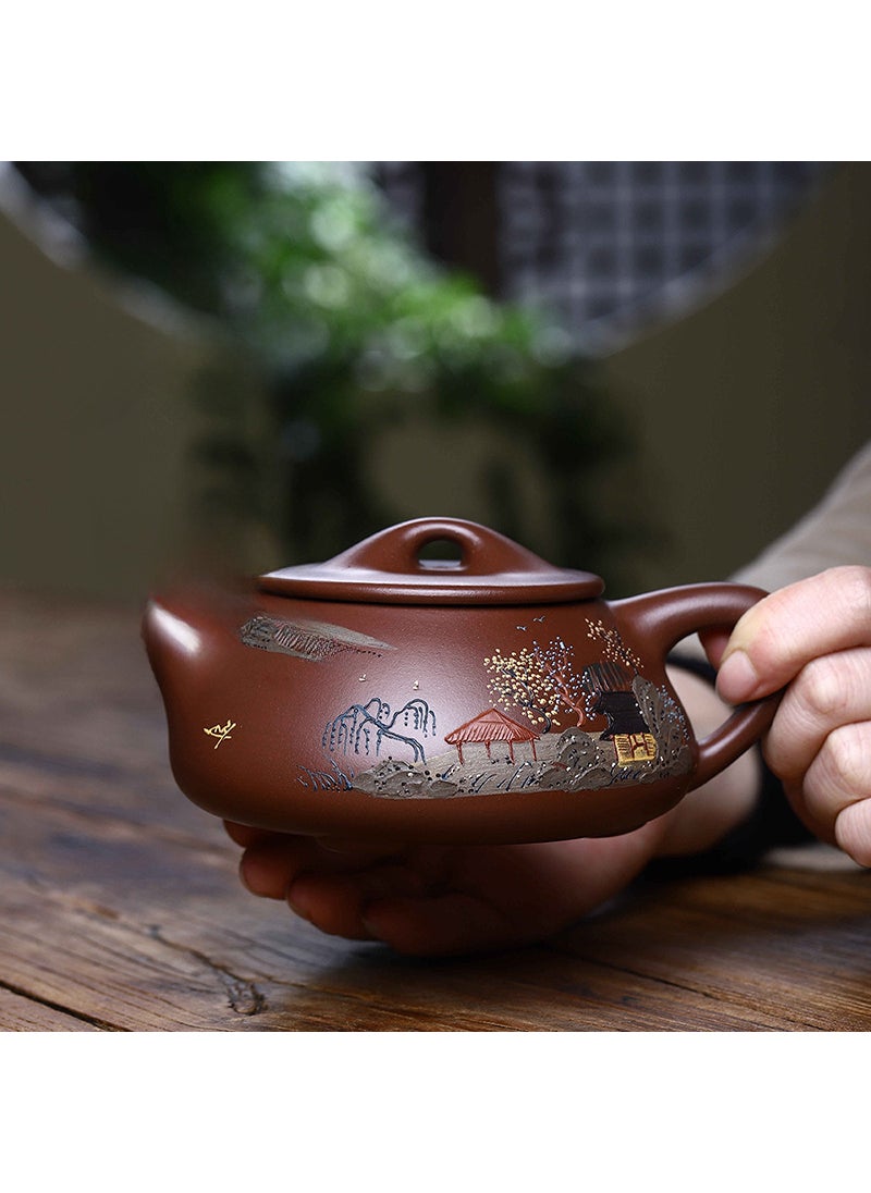 Yixing Zisha Teapot Handmade Purple Clay Artistry