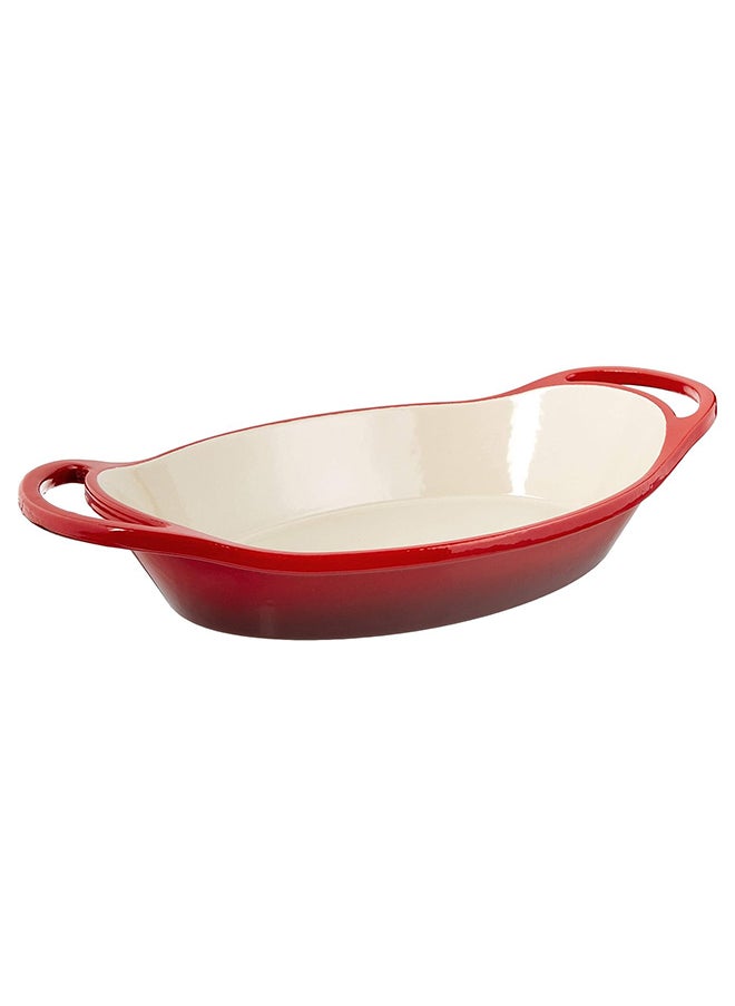 Lodge Oval casserole, 2 Quart, Red