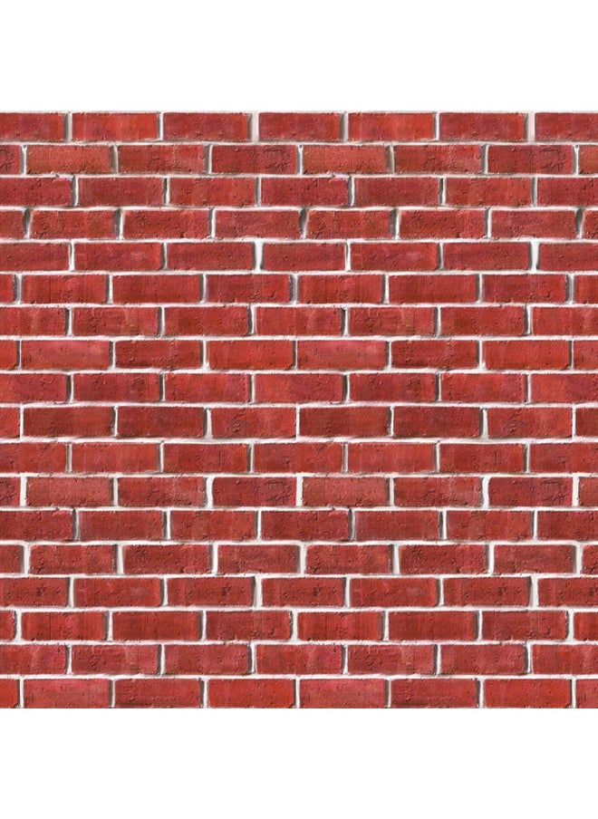 Brick Wall Backdrop Party Accessory (1 count) (1/Pkg)