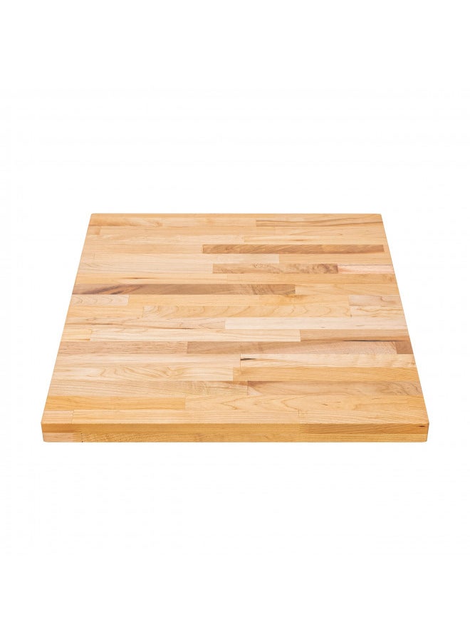 Butcher Block Work Bench Top - 30 x 24 x 1.5 in. Multi-Purpose Maple Slab for Coffee Table, Office Desk, Cutting Board, Bar Table - Natural Finish Table Top and Compatible Base Leg Units by DuraSteel