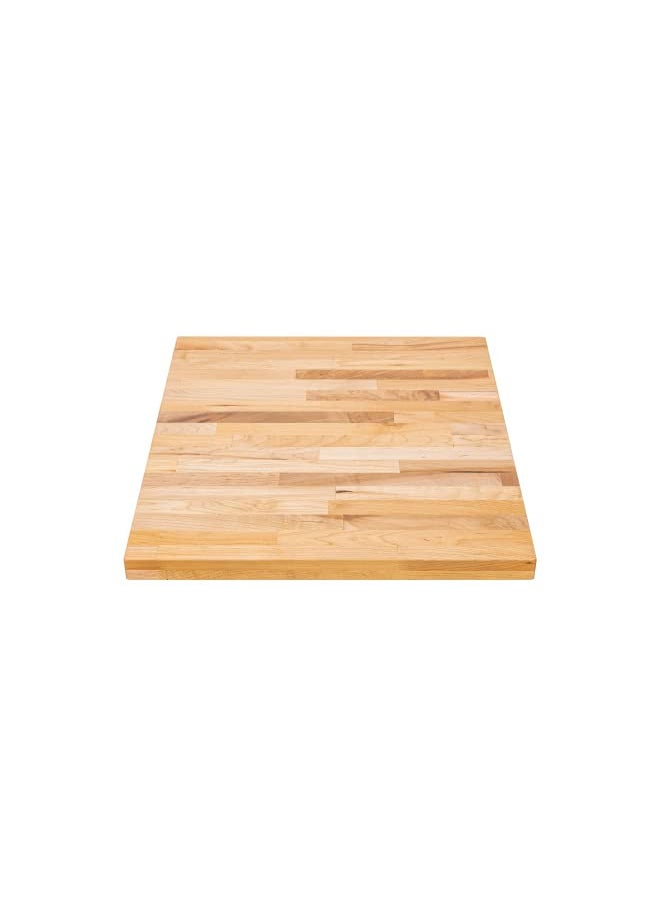 Butcher Block Work Bench Top - 30 x 24 x 1.5 in. Multi-Purpose Maple Slab for Coffee Table, Office Desk, Cutting Board, Bar Table - Natural Finish Table Top and Compatible Base Leg Units by DuraSteel