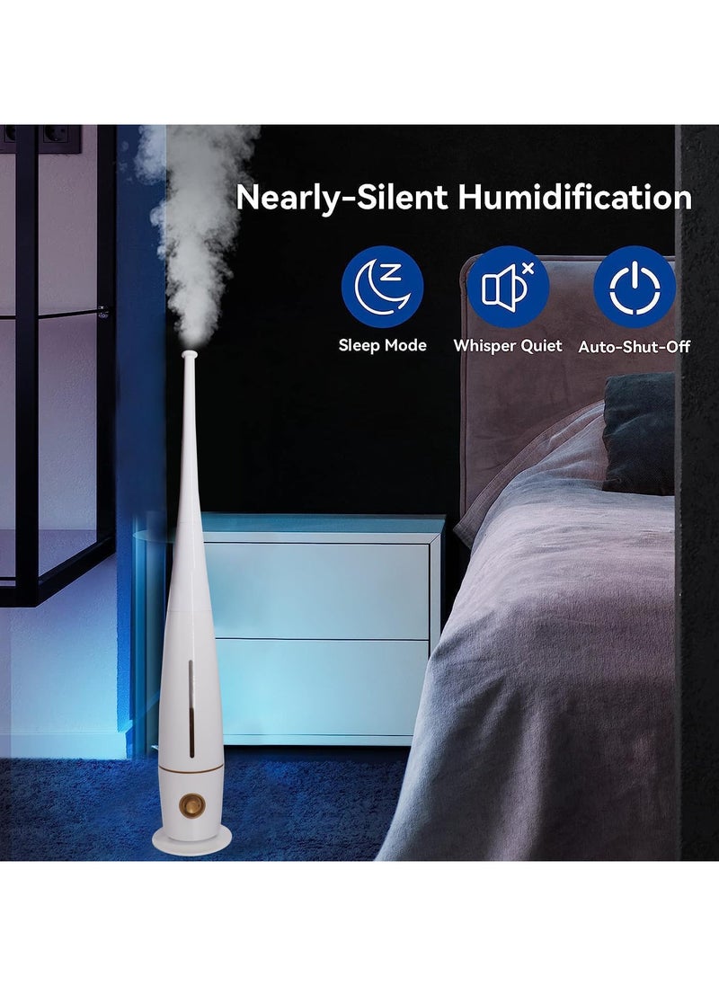 Humidifiers for Bedroom, 5L Ultrasonic Cool Mist Humidifiers for Home Baby Nursery & Plants, Quiet Air Humidifier Lasts Up to 30 Hours, Auto Shut-Off, Filterless