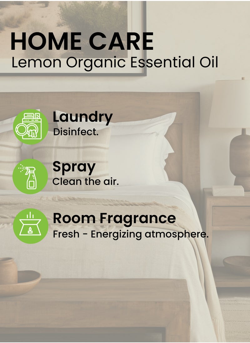 Lemon  Essential Oil - Certified Organic by The Soil Association