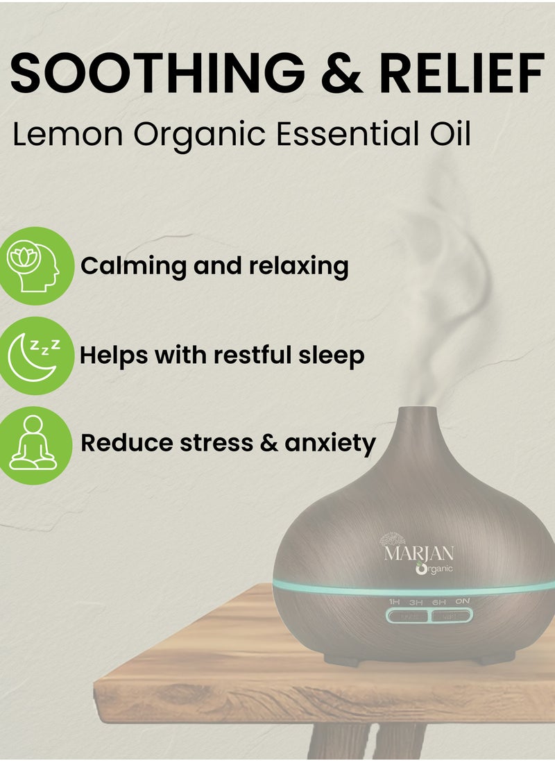 Lemon  Essential Oil - Certified Organic by The Soil Association
