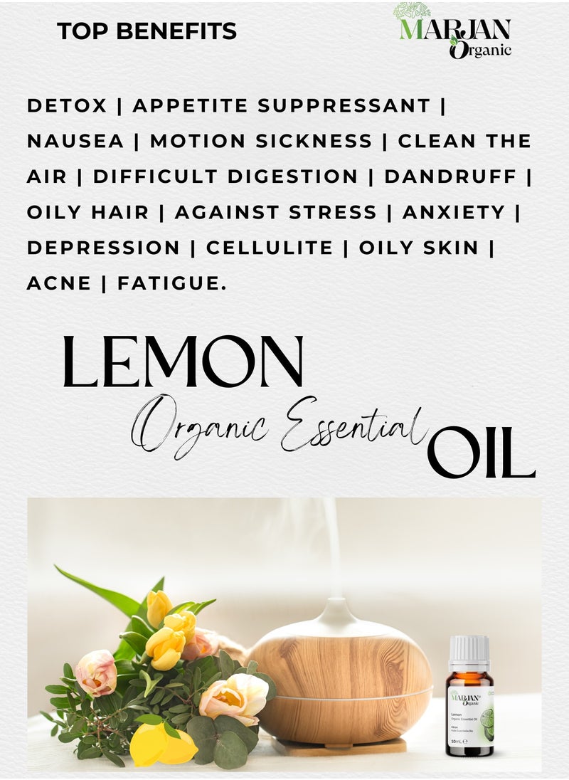 Lemon  Essential Oil - Certified Organic by The Soil Association