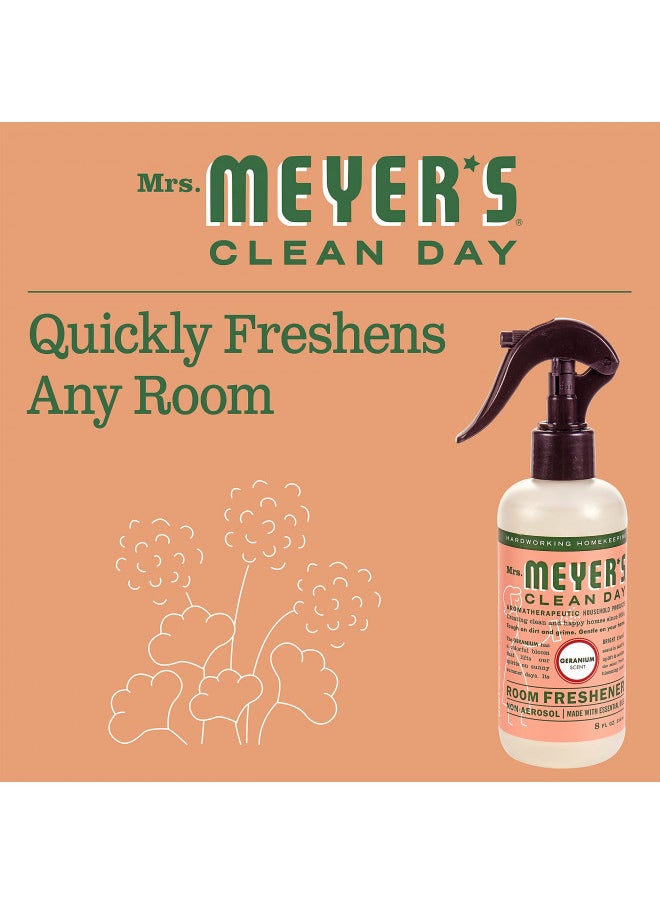 MRS. MEYER'S CLEAN DAY Room Freshener, Geranium Scent, 8 ounce spray bottle