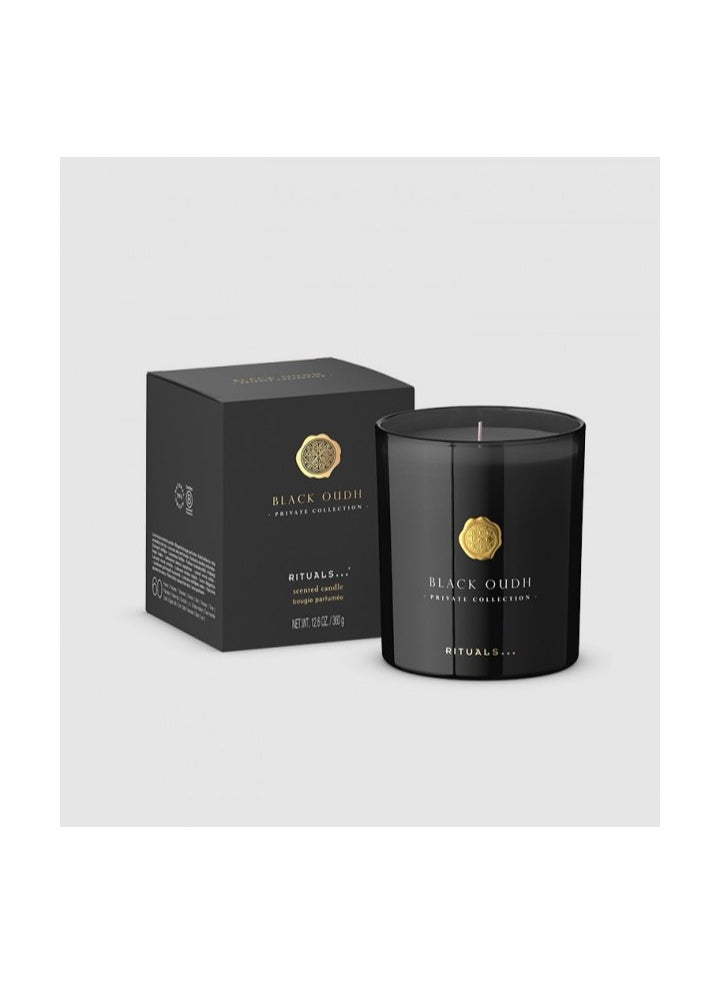 Private Collection Black Oudh Scented Candle Luxury Scented Candle, 360 gr