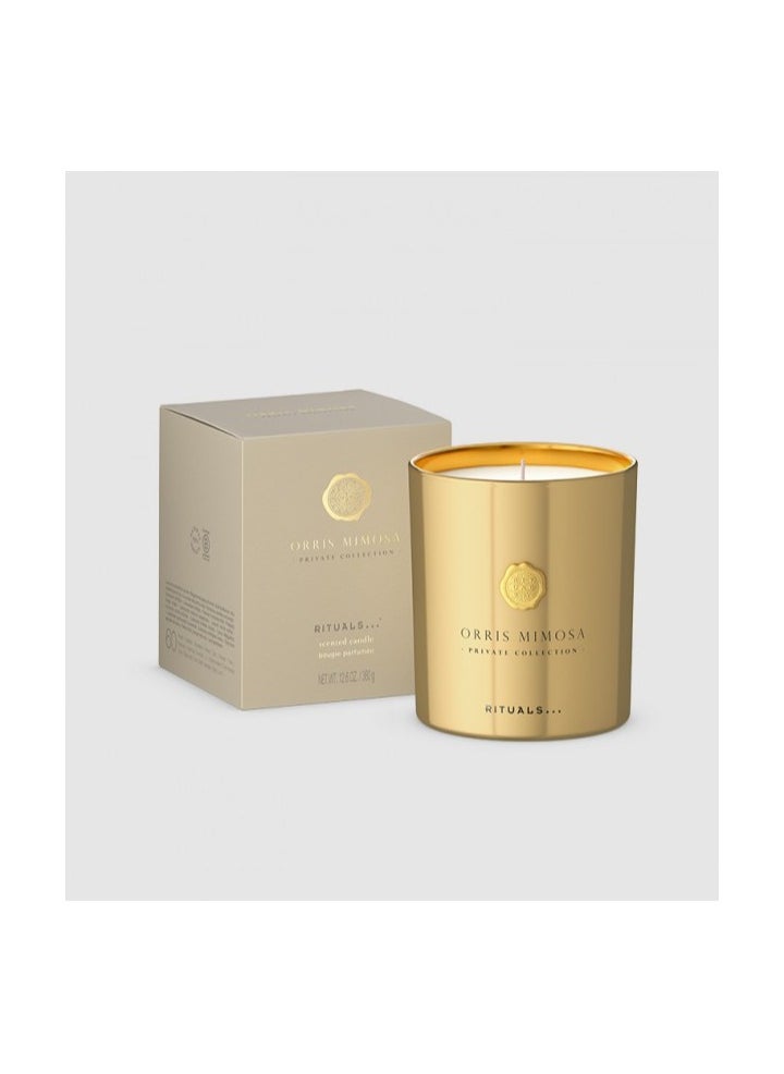 Private Collection Orris Mimosa Scented Candle Luxury Scented Candle, 360 gr