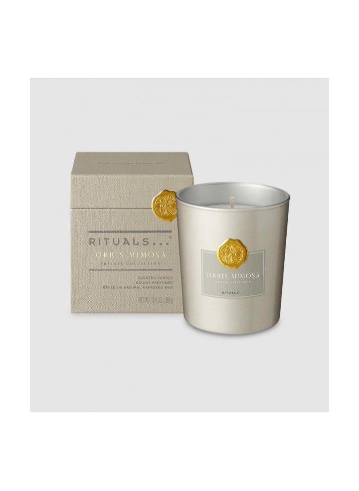 Private Collection Orris Mimosa Scented Candle Luxury Scented Candle,360 g