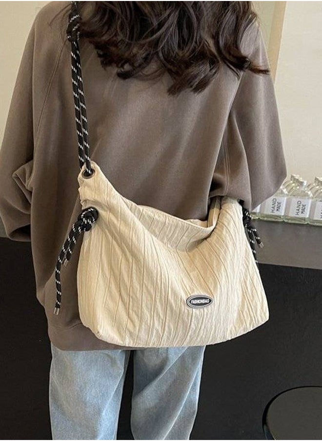 Large Capacity Canvas Tote Bag, Simple Casual Cross Bag Women'S Bag, Ins-Style Luxury Shoulder Bag, Canvas Bag, Tote Bag