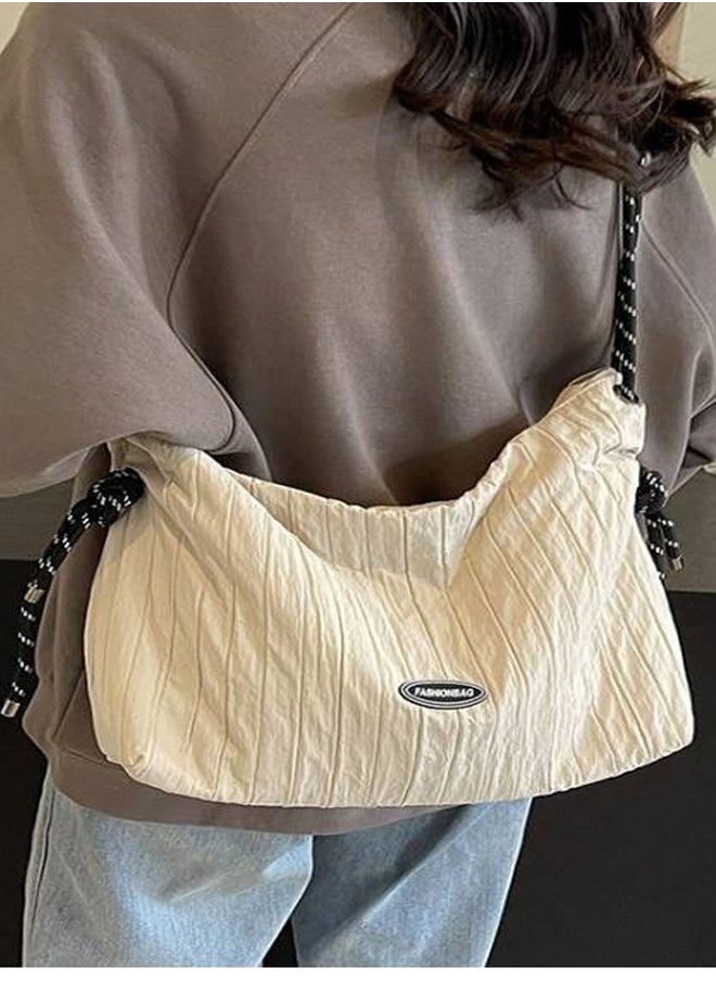 Large Capacity Canvas Tote Bag, Simple Casual Cross Bag Women'S Bag, Ins-Style Luxury Shoulder Bag, Canvas Bag, Tote Bag