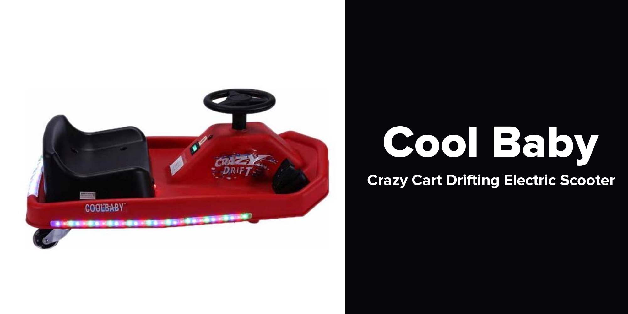 Crazy Cart Drifting Electric Scooter Red 83x20x51cm