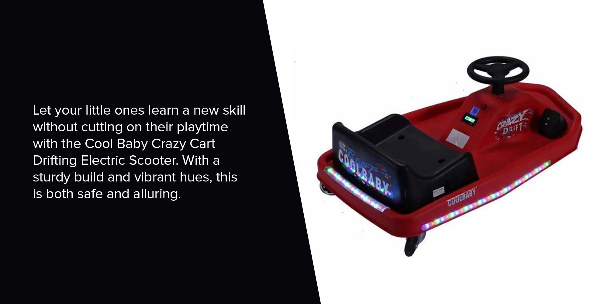 Crazy Cart Drifting Electric Scooter Red 83x20x51cm