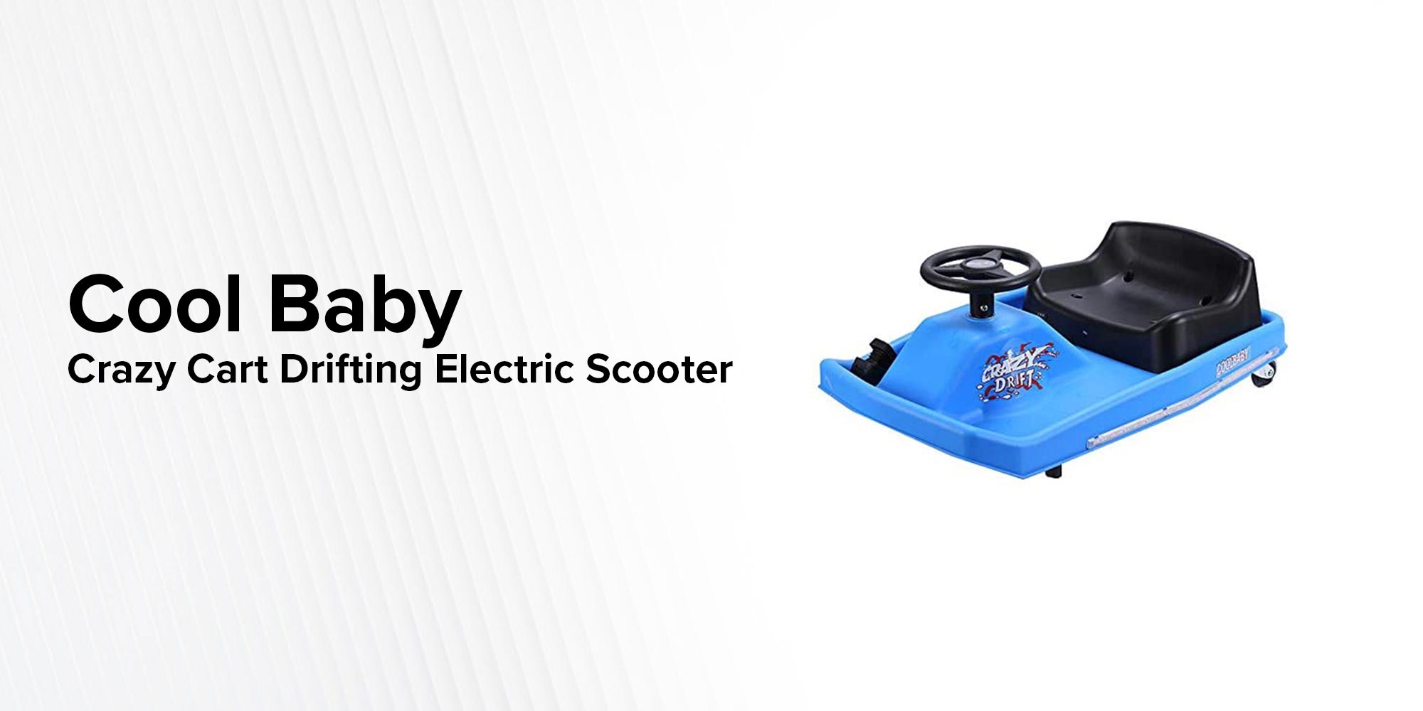 Crazy Cart Drifting Electric Scooter Blue 83x20x51cm