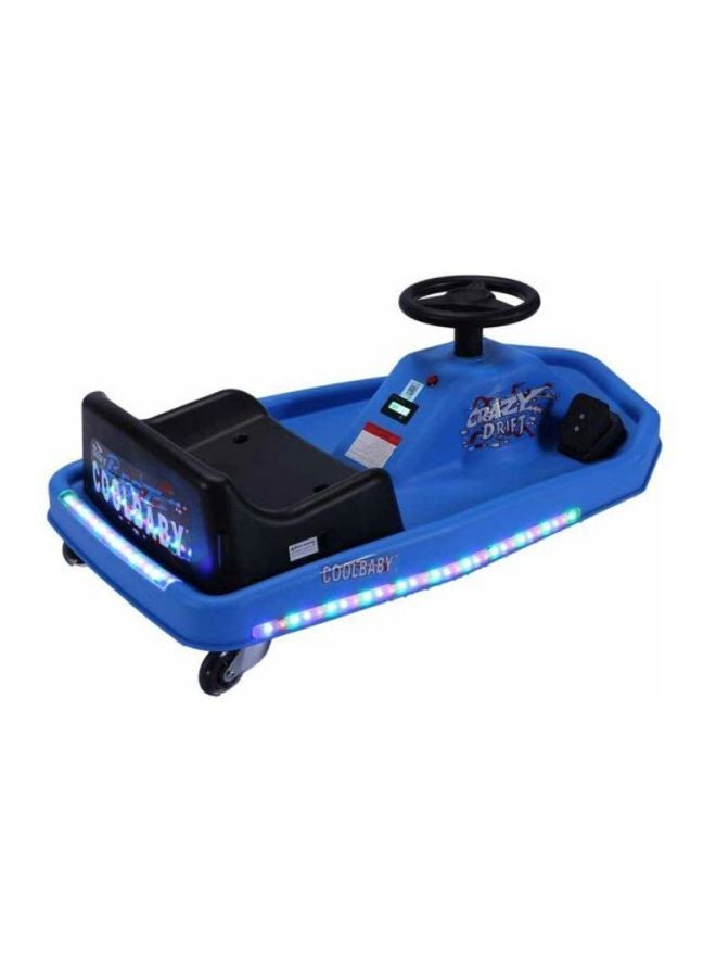 Crazy Cart Drifting Electric Scooter Blue 83x20x51cm