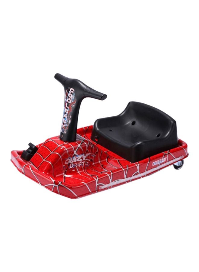 2-In-1 Drifting And Spinning Crazy Electric Scooter Red 80x38x52cm