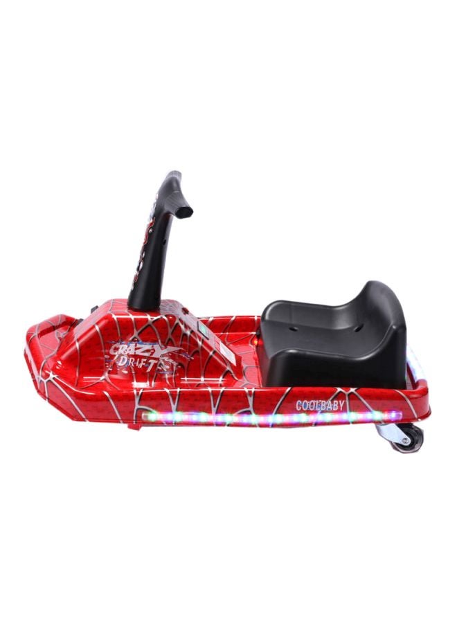 2-In-1 Drifting And Spinning Crazy Electric Scooter Red 80x38x52cm