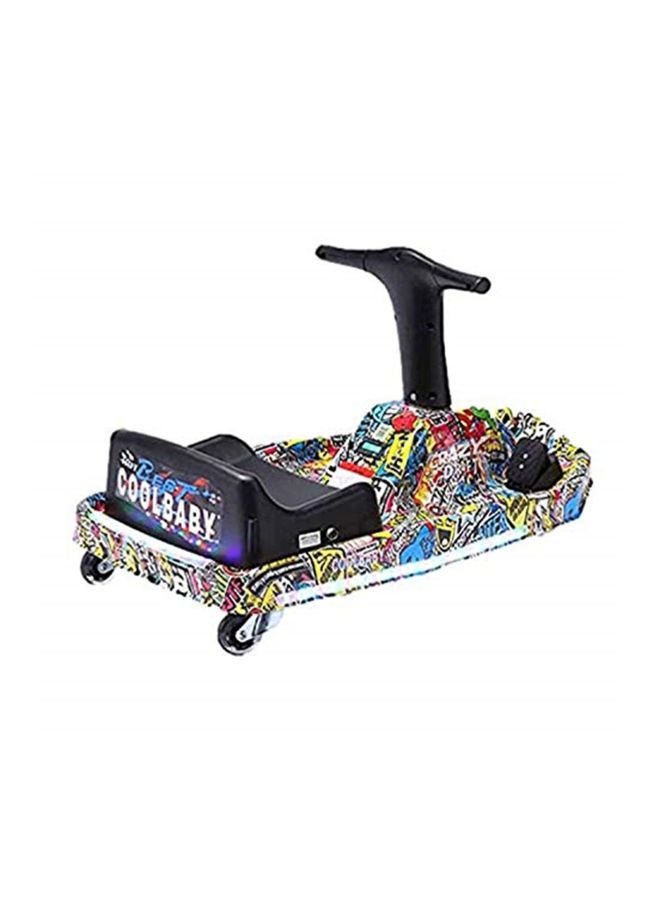 2-In-1 Double Handle Electric Scooter Multicolour